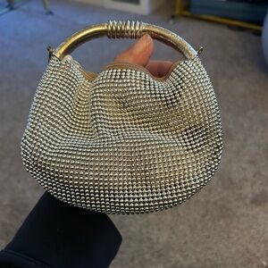 Elegant Silver vintage Lieber Handbag